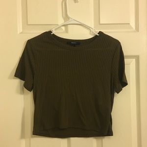 Forever 21 olive colored crop top